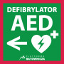 Tablica informacyjna AED, kierunkowa (prawo, lewo) | Platforma Ratownicza