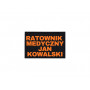 Plakietka - Ratownik Medyczny Jan Kowalski –  8cm x 5cm