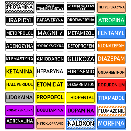 Naklejka Ampularium - Różne warianty | Platforma Ratownicza
