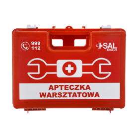 Apteczka Pierwszej Pomocy WARSZTATOWA SALrescue TOP-10 DIN 13157 Plus