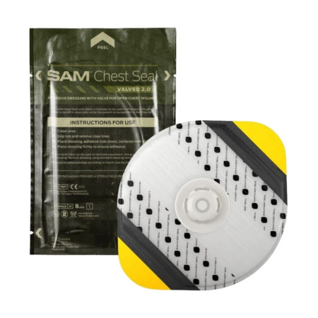 Opatrunek wentylowy SAM Chest Seal Valved 2.0