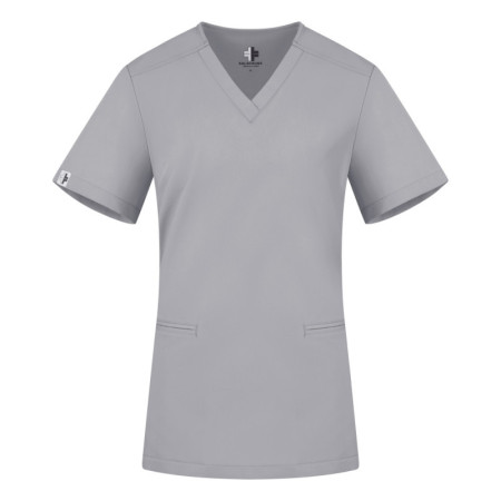 Damska bluza medyczna scrubs basic szary