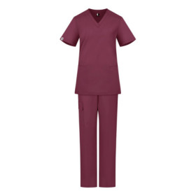 Damski komplet medyczny scrubs basic fiolet