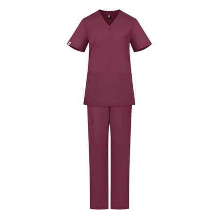 Damski komplet medyczny scrubs basic fiolet