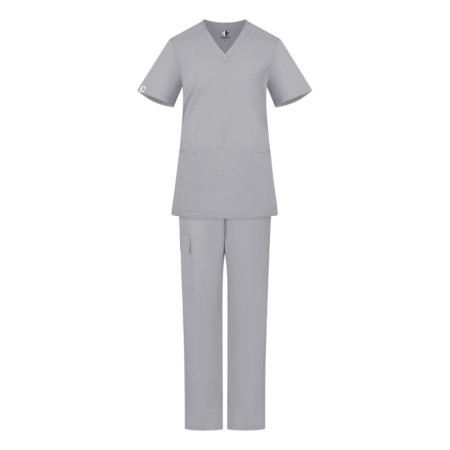 Damski komplet medyczny scrubs basic szary