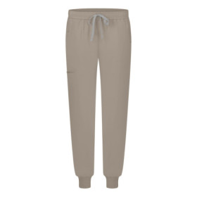 Damskie spodnie medyczne scrubs jogger beż
