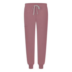Damskie spodnie medyczne scrubs jogger róż