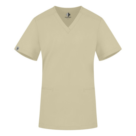 Damska bluza medyczna scrubs slim masełko