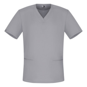 Męska bluza medyczna scrubs slim szary