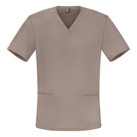 Męska bluza medyczna scrubs slim beż