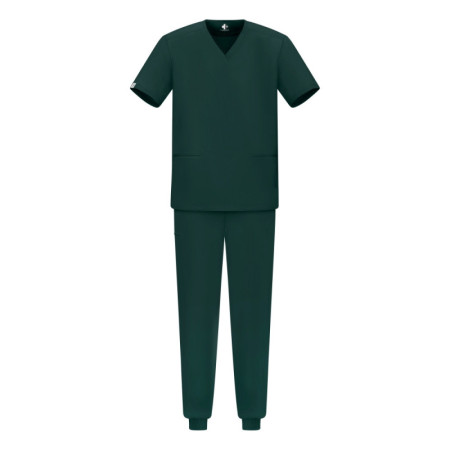 Męski komplet medyczny scrubs jogger zielony