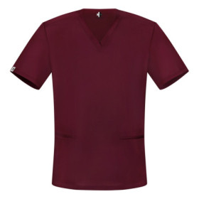 Męska bluza medyczna scrubs slim bordo