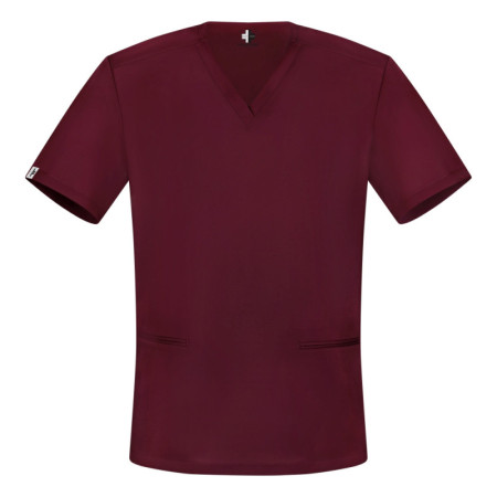 Męska bluza medyczna scrubs slim bordo