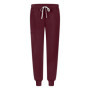 Męskie spodnie medyczne scrubs jogger bordo
