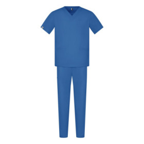 Męski komplet medyczny scrubs basic niebieski