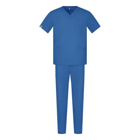 Męski komplet medyczny scrubs basic niebieski