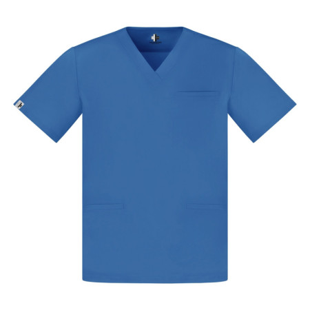 Męska bluza medyczna scrubs basic niebieski