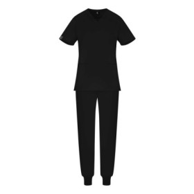 Damski komplet medyczny scrubs jogger czarny