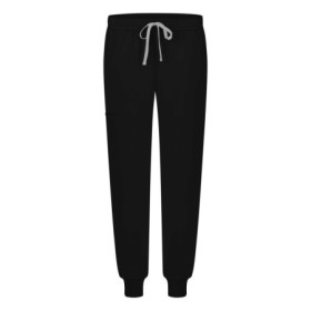 Damskie spodnie medyczne scrubs jogger czarny