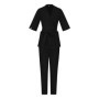 Damski komplet medyczny scrubs kimono czarny