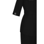 Damski komplet medyczny scrubs kimono czarny
